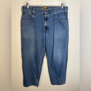 Vintage Levi’s Baggy Silver Tab Mens Size 36X34 Classic Blue Denim Jeans Blue